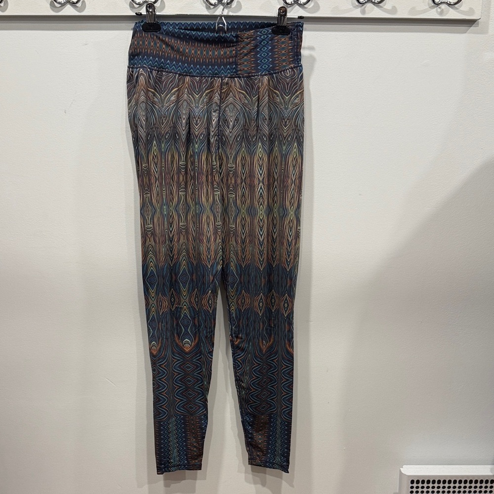 Multicolor Patterned Pants